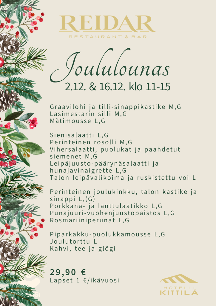 Hotelli Kittilä joululounas